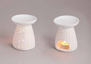 MaxHealth Aroma lampa keramická bílá