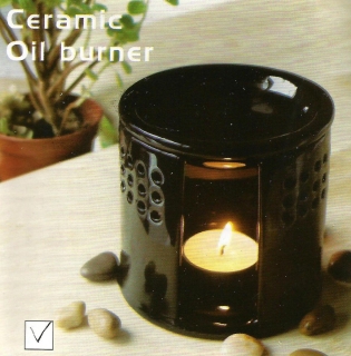 MaxHealth Aroma lampa keramická černá